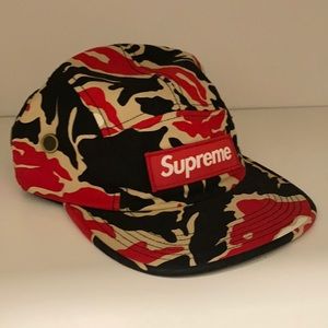 Red Camo Supreme SnapBack Hat